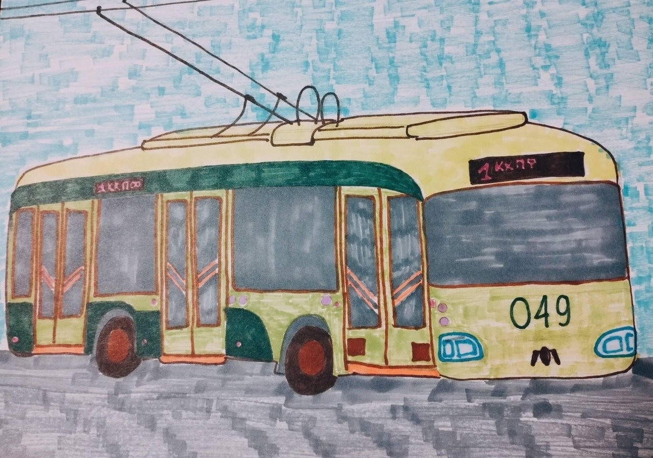Троллейбус что делает. Троллейбус рисунок. Рисование троллейбус. Троллейбус детский рисунок. Нарисовать троллейбус.