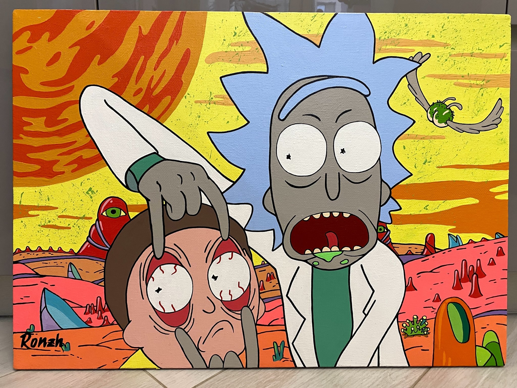 Custom rick and morty poster