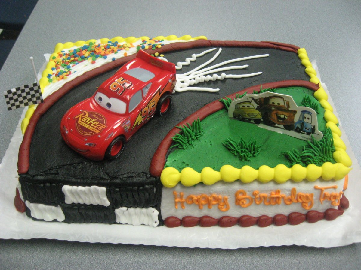 Торт с машиной детский